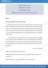 Đề số 1 - Đề kiểm tra 15 phút - Học kì 2 - Ngữ văn 12